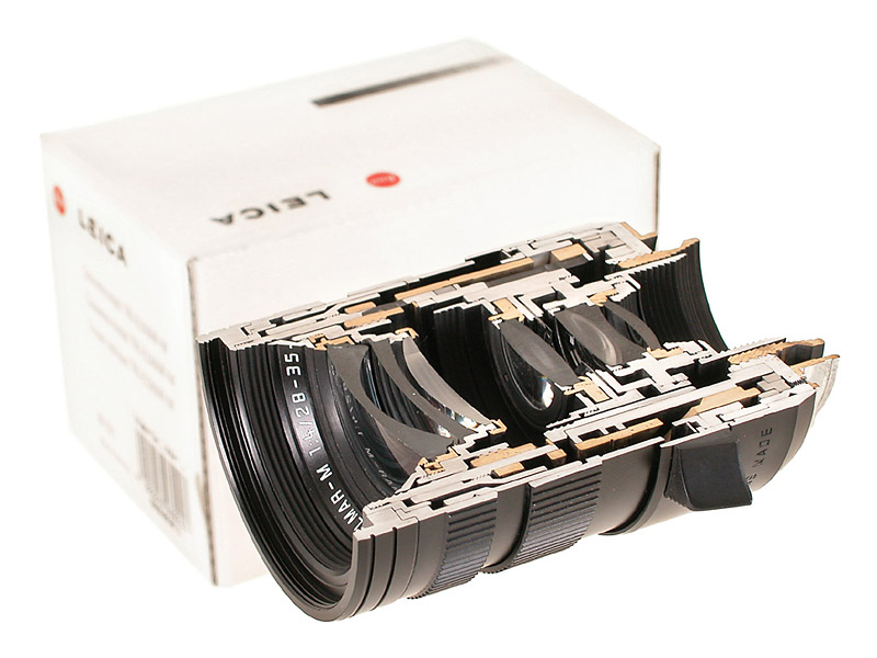 TRI-Elmar-M  4/28-35-50mm black  cut-away