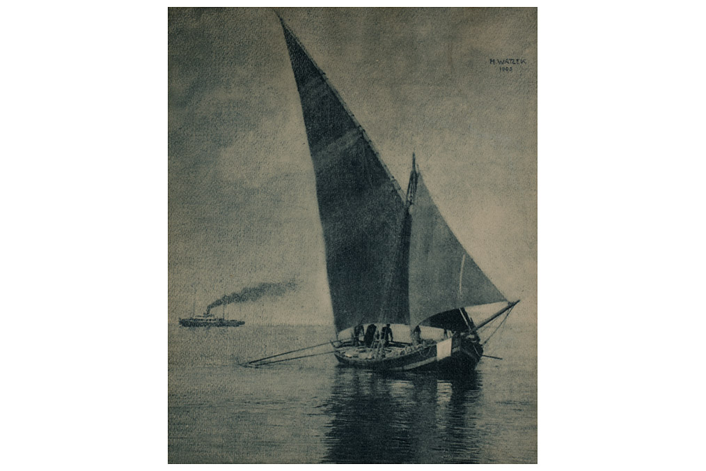 Sailing boat, Hans Watzek (1848 - 1903)