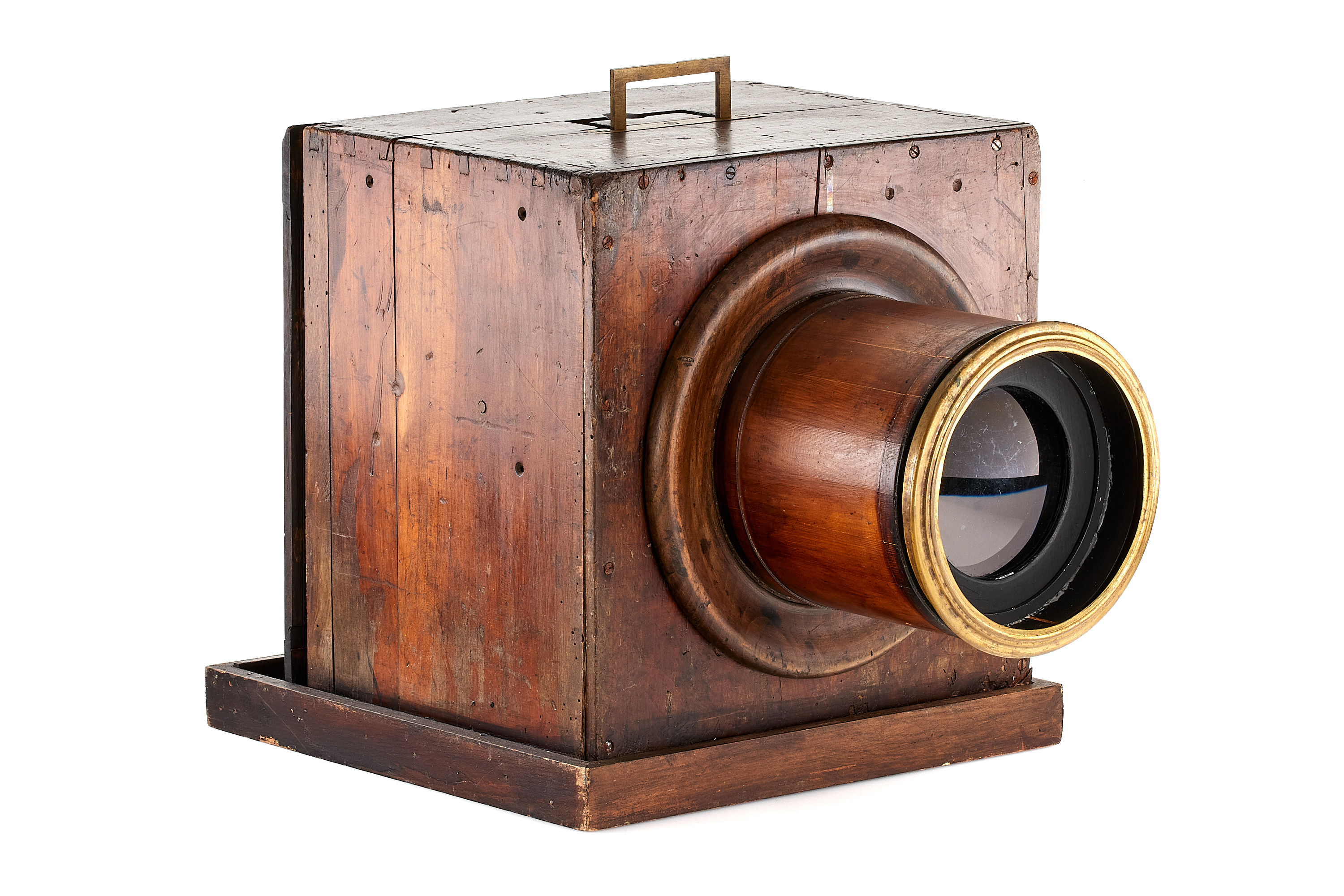 Italian sliding box wooden camera