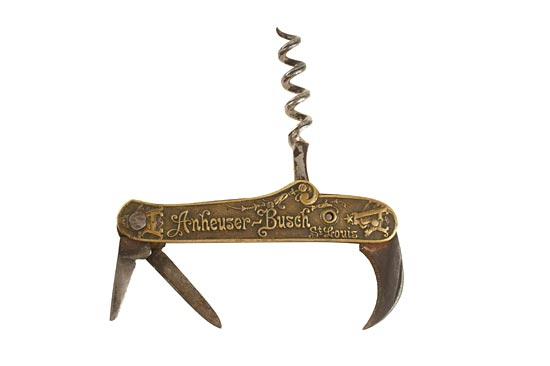 Anheuser Busch Pocket Knife & Corkscrew with Stanhope
