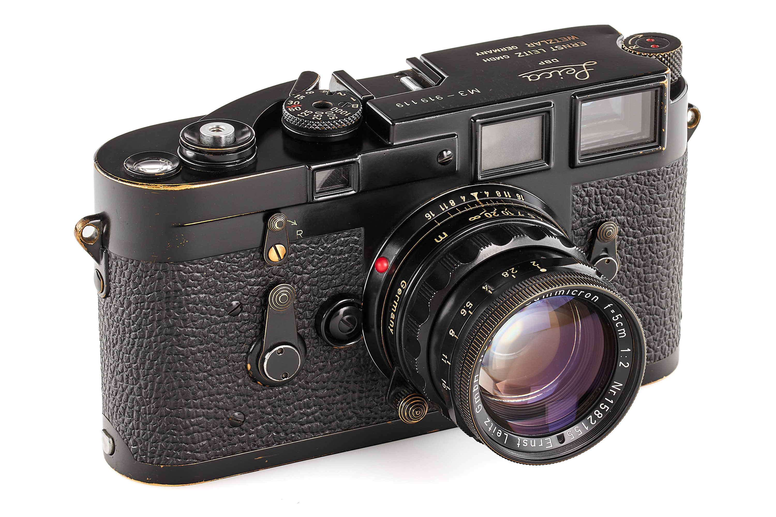 Leica M3 black paint Black Dial * Leica M3 black paint Black Dial *