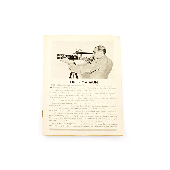E.Leitz New York "THE LEICA GUN"