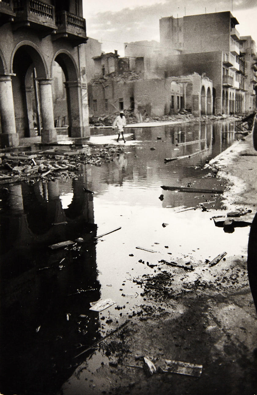 DAVID SEYMOUR (1911–1956) Port Saïd in ruins after the Franco-British air attack, Egypt 1956