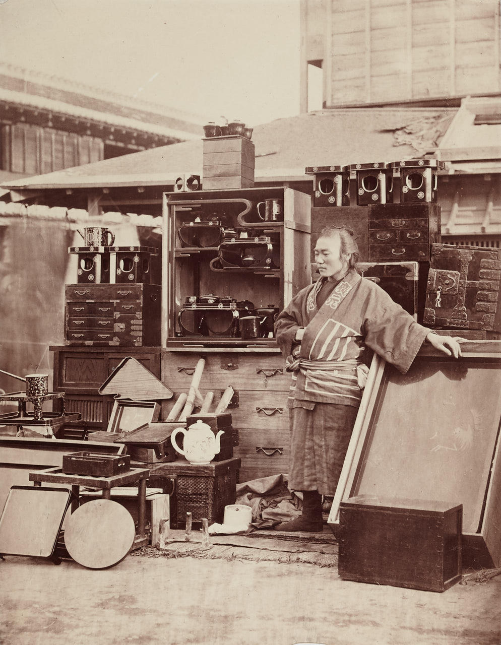 WILHELM BURGER (1844–1920) A lacquerware dealer, Yokohama, Japan 1869
