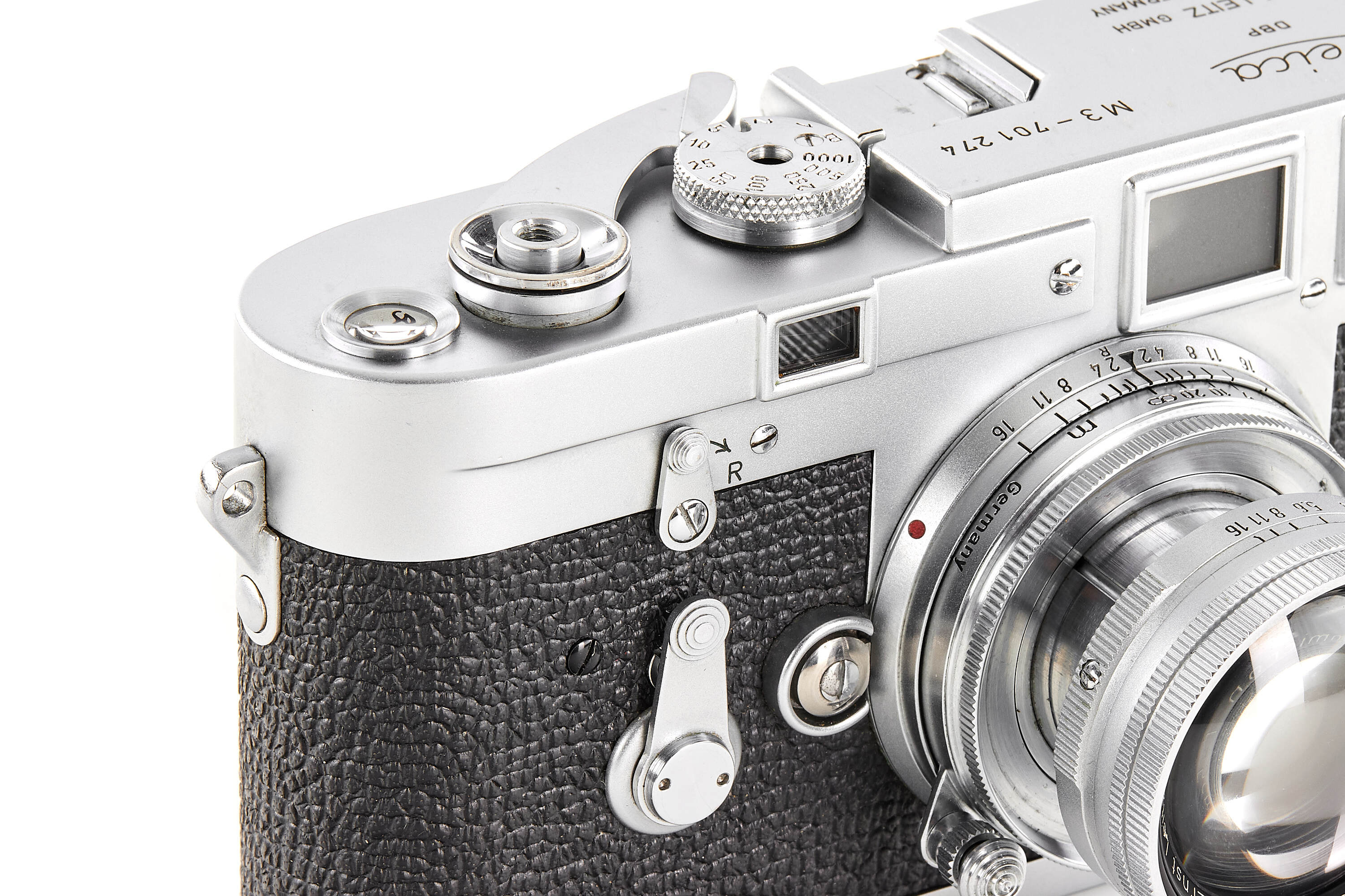 Leica M3 chrome Double Stroke with Summicron 2/5cm