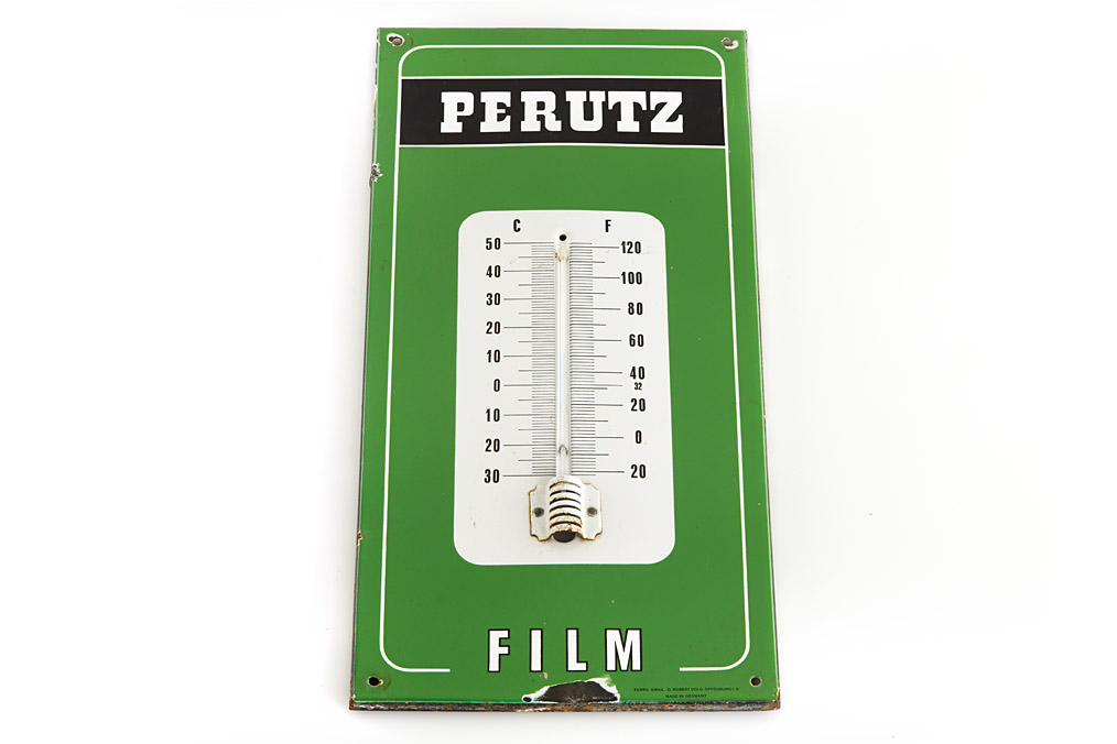 Perutz Thermometer Enamel Display