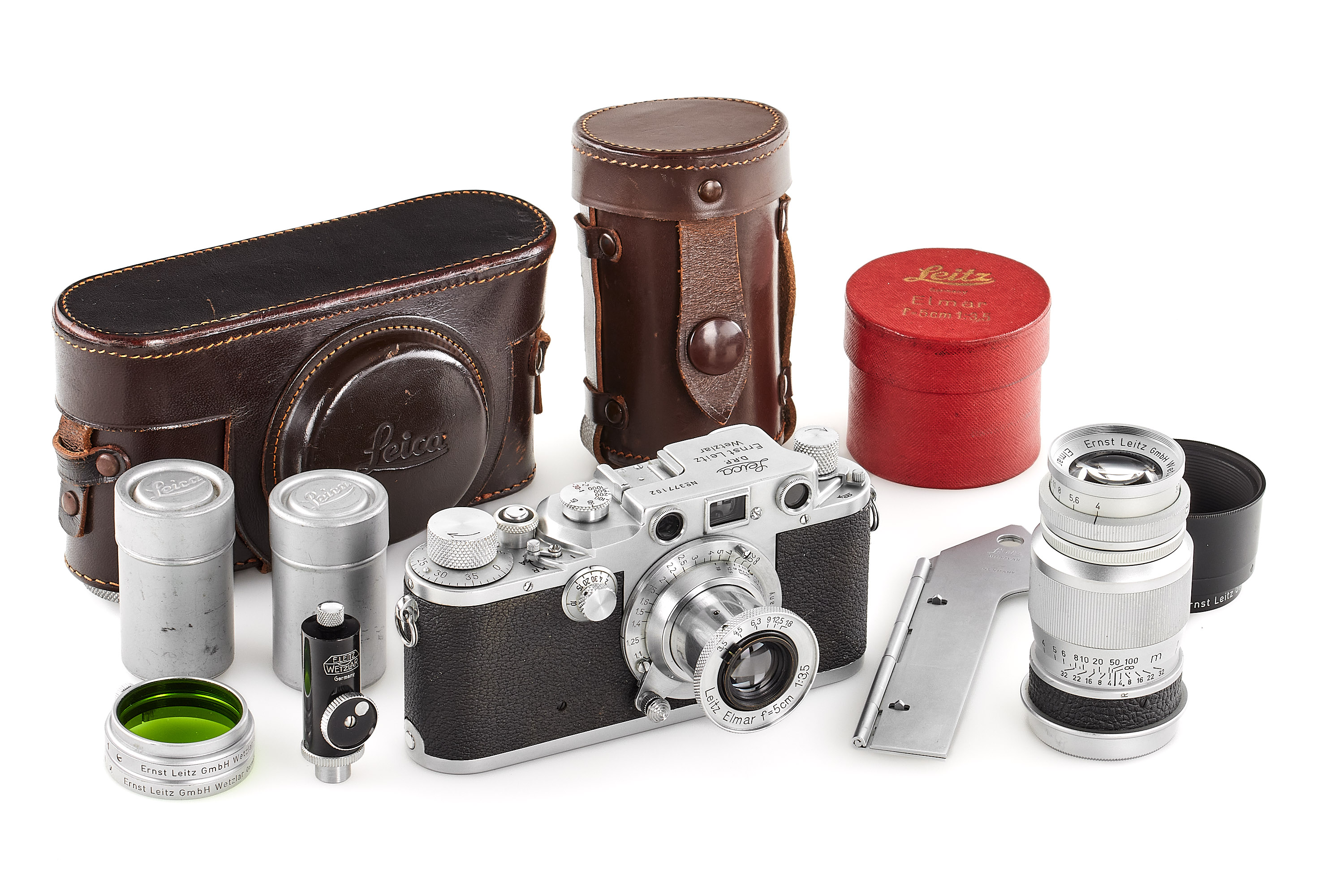 Leica IIIc Red Curtain outfit