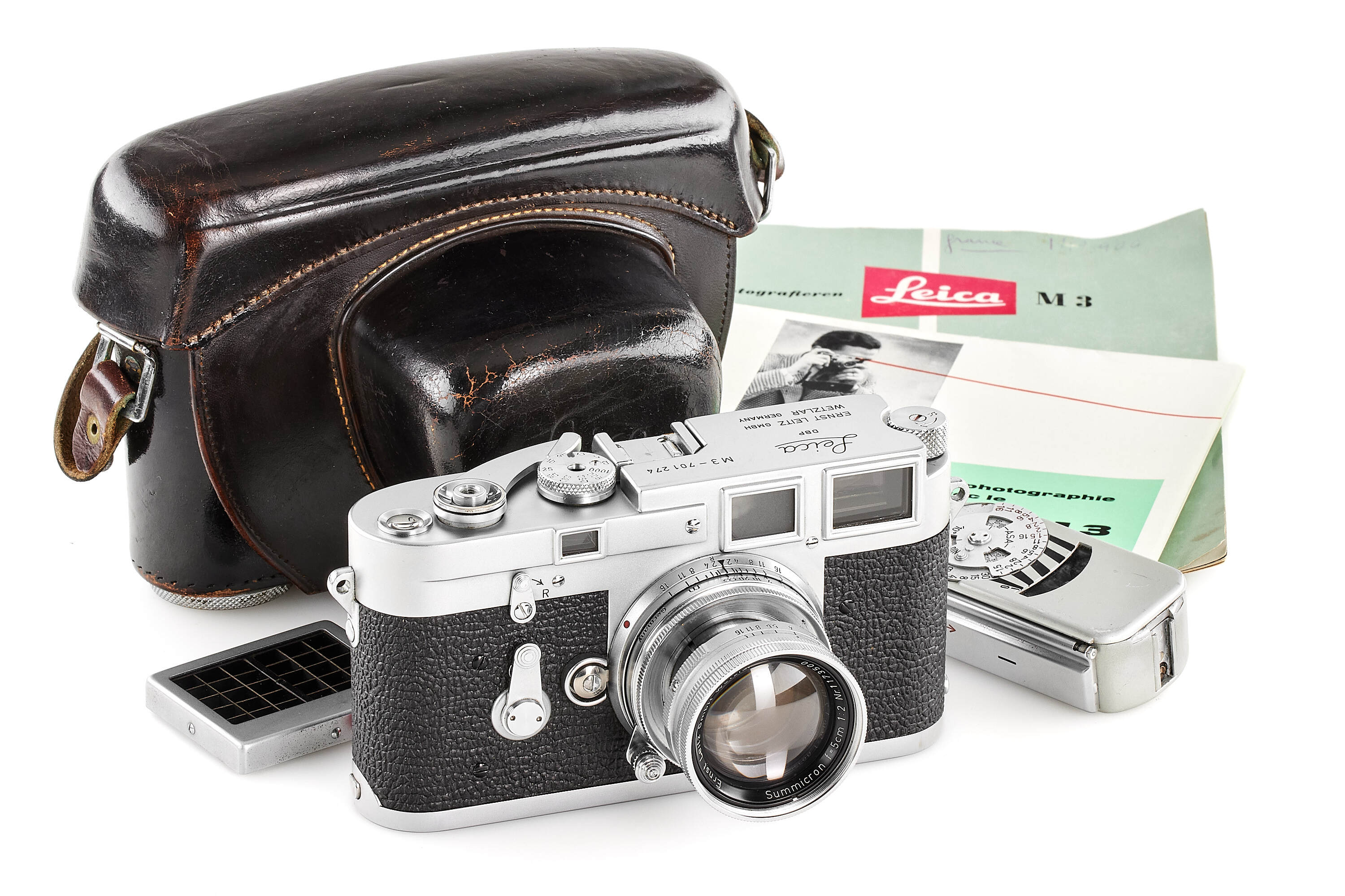 Leica M3 chrome Double Stroke with Summicron 2/5cm