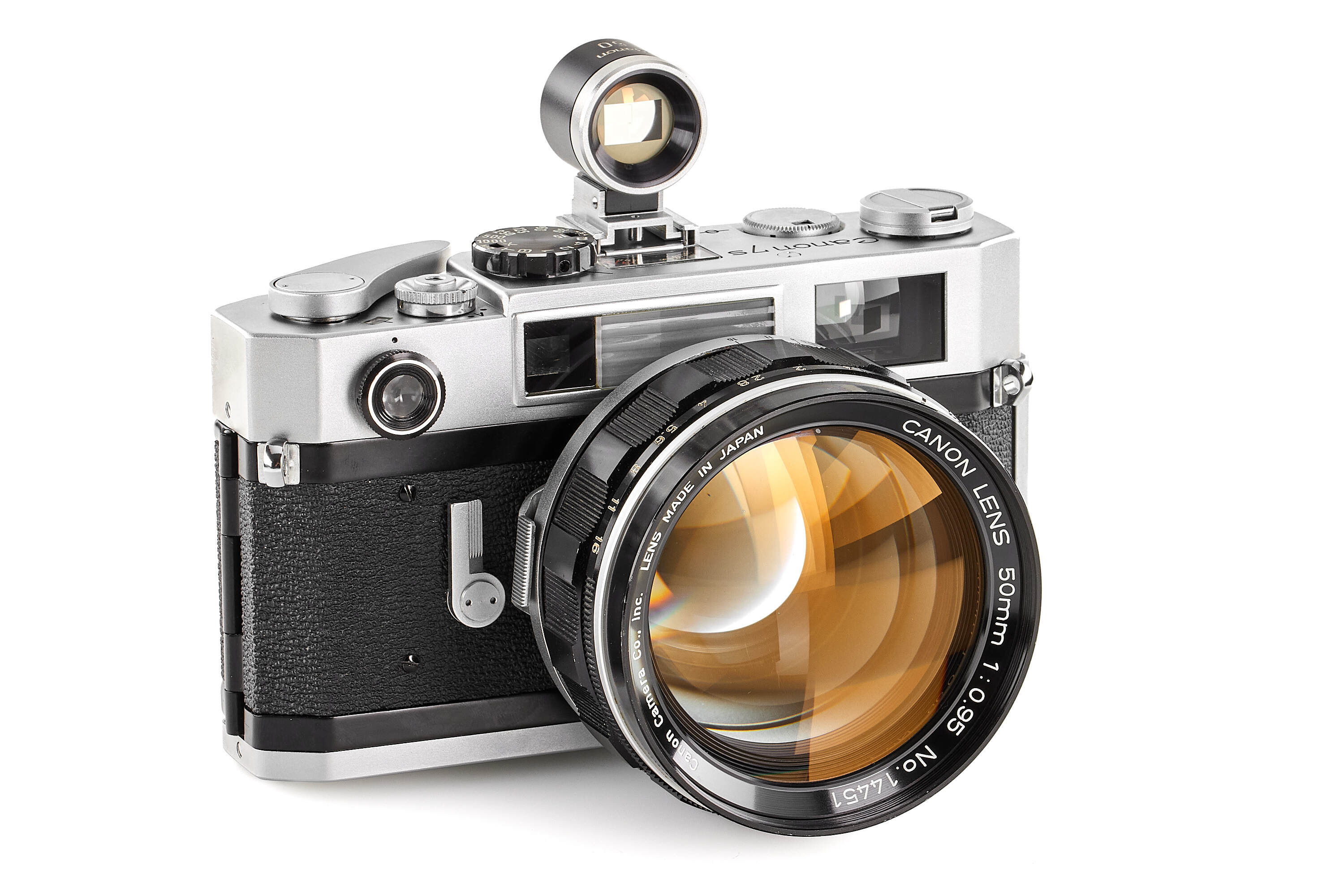 Canon 7s chrome with 0.95/50mm