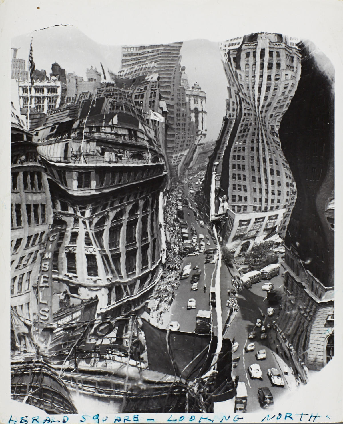 WEEGEE (1899–1968) ‘Herald Square - Looking North’ (Distortion), New York 1940s