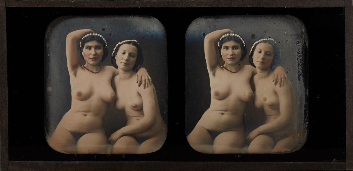 ANONYMOUS FRENCH PHOTOGRAPHER Doppelakt / Two Nudes, Paris c. 1855