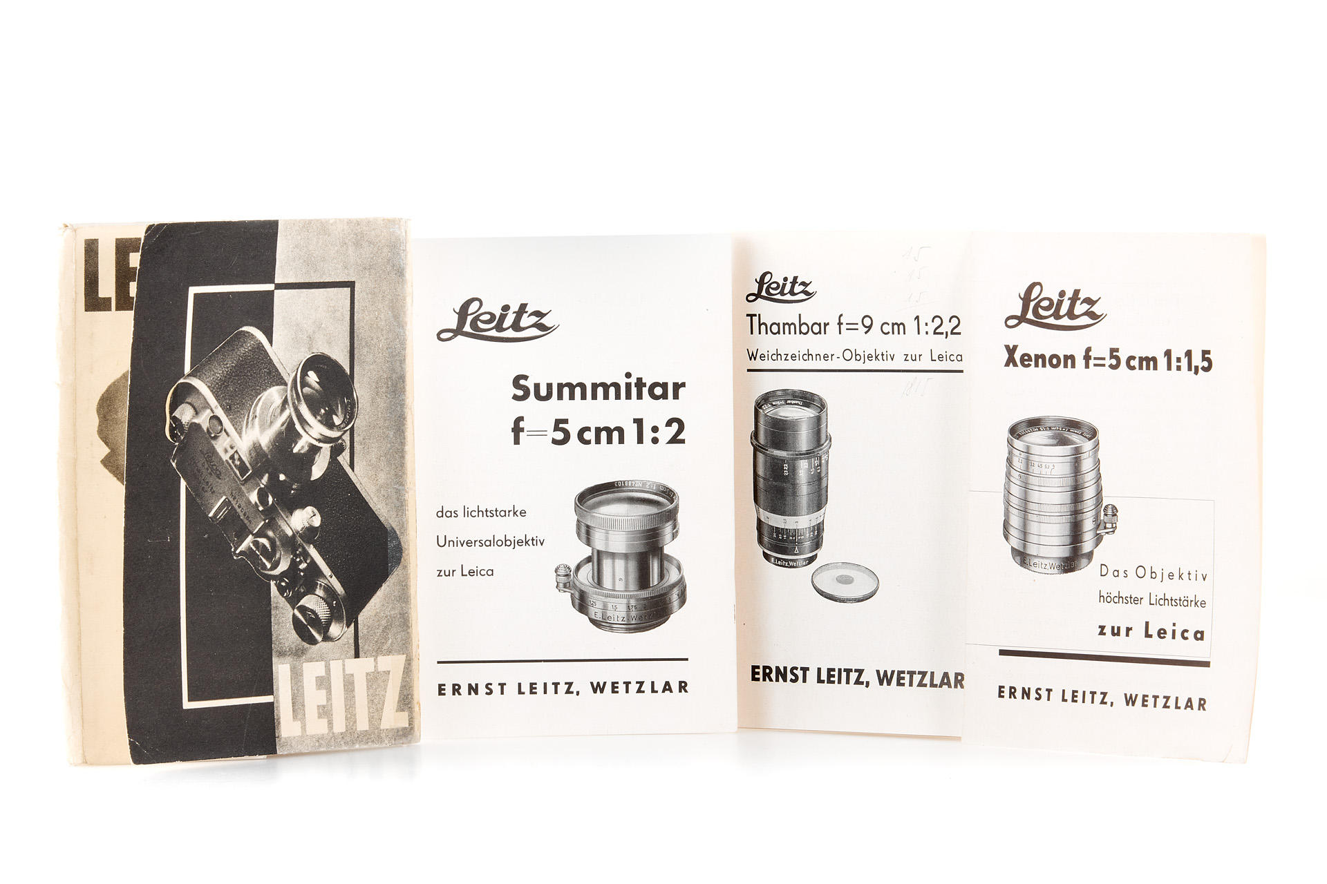 Leitz Lenses Brochures (Summitar, Thambar, Xenon) Leitz Lenses Brochures (Summitar, Thambar, Xenon)