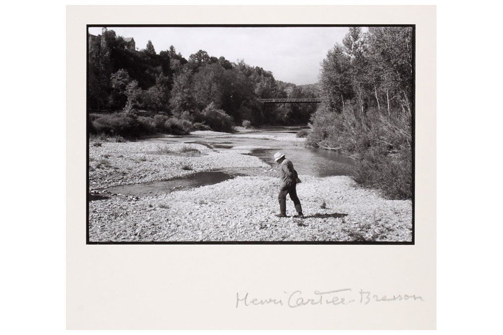 André Breton at the Promenade de Venus, Henri Cartier-Bresson (1908 - 2004)