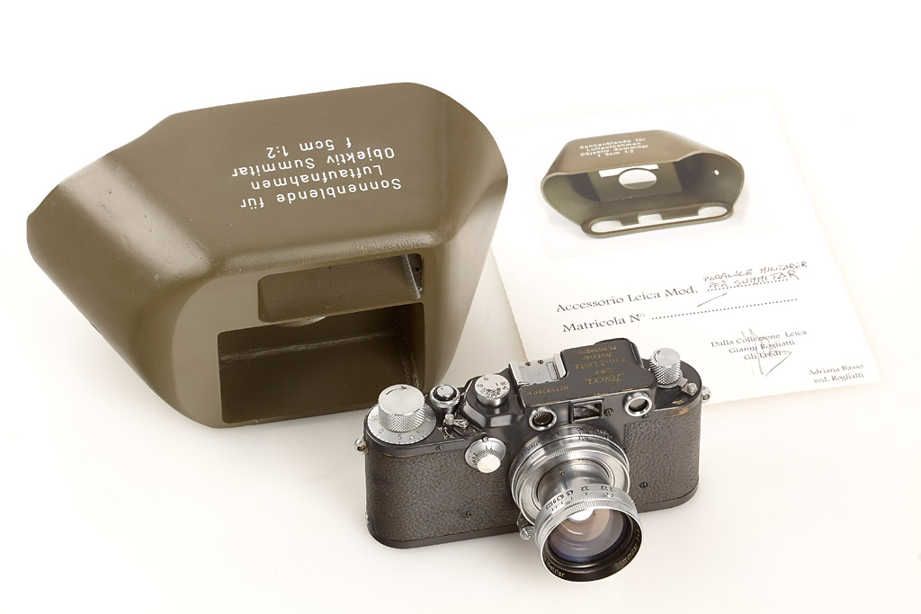 IIIc K grey 'Luftwaffen-Eigentum' with Military Aeronautic Stuka Lens Hood