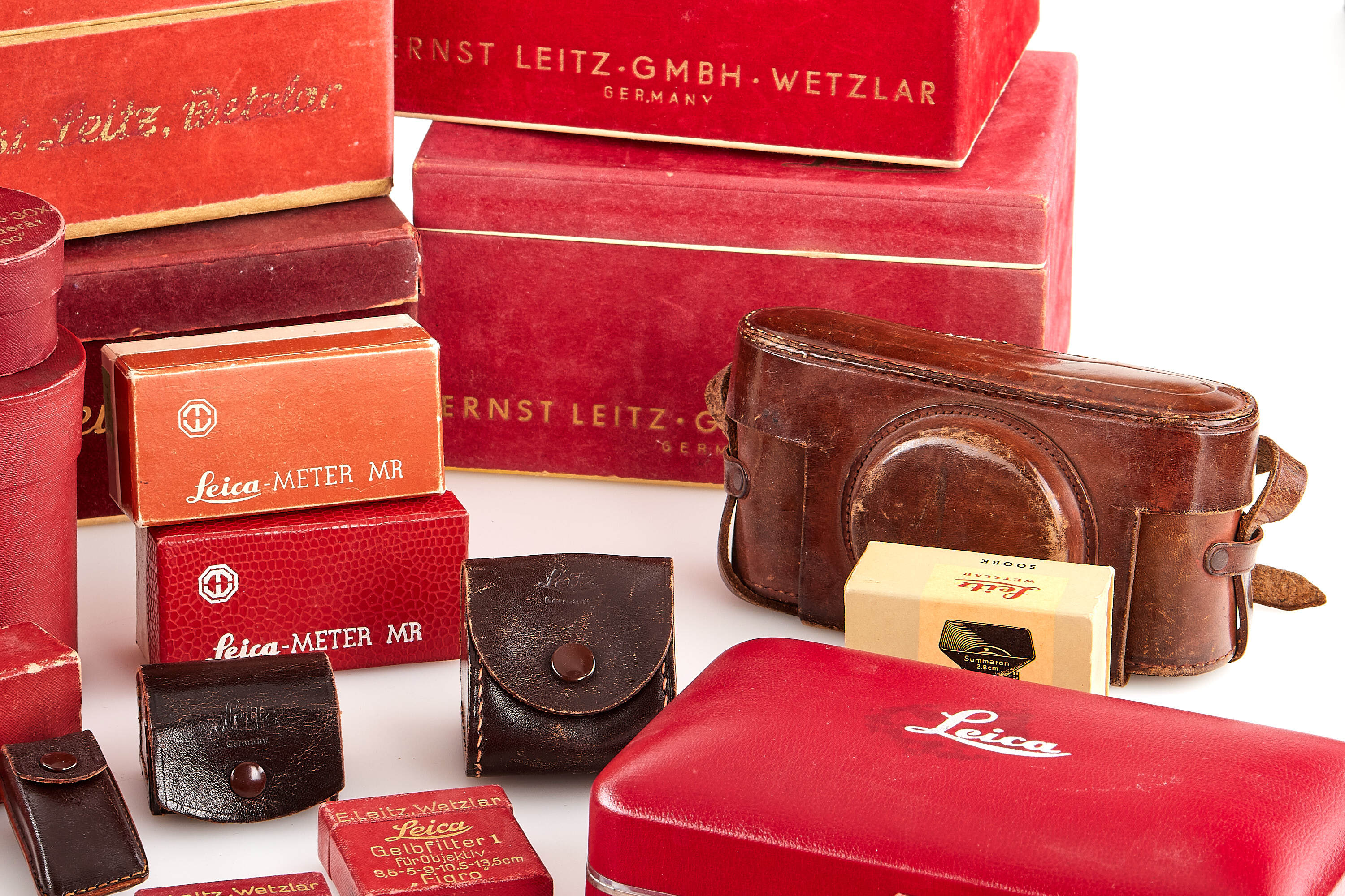 Leica Maker's Boxes, Cases Various