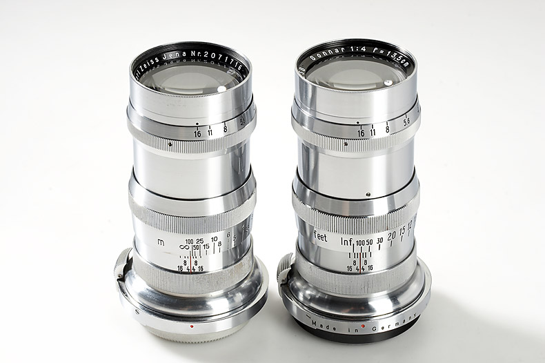 Carl Zeiss Jena  Sonnar 4/13.5cm (various)