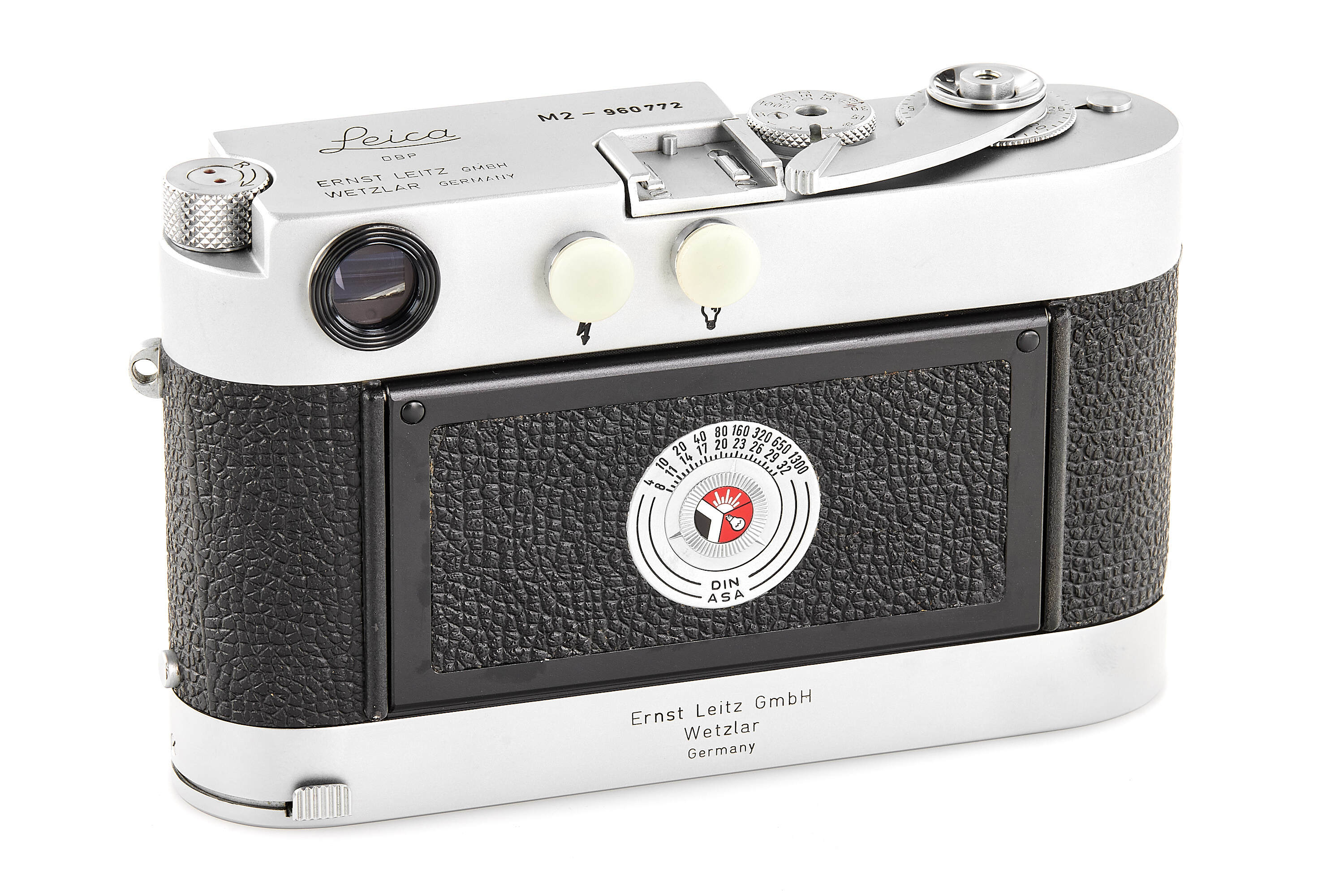 Leica M2 chrome Button Rewind with Leicavit MP *