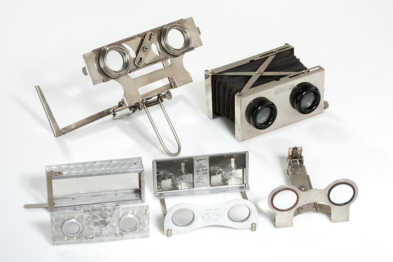 Metal Pocket Stereoscopes (various)