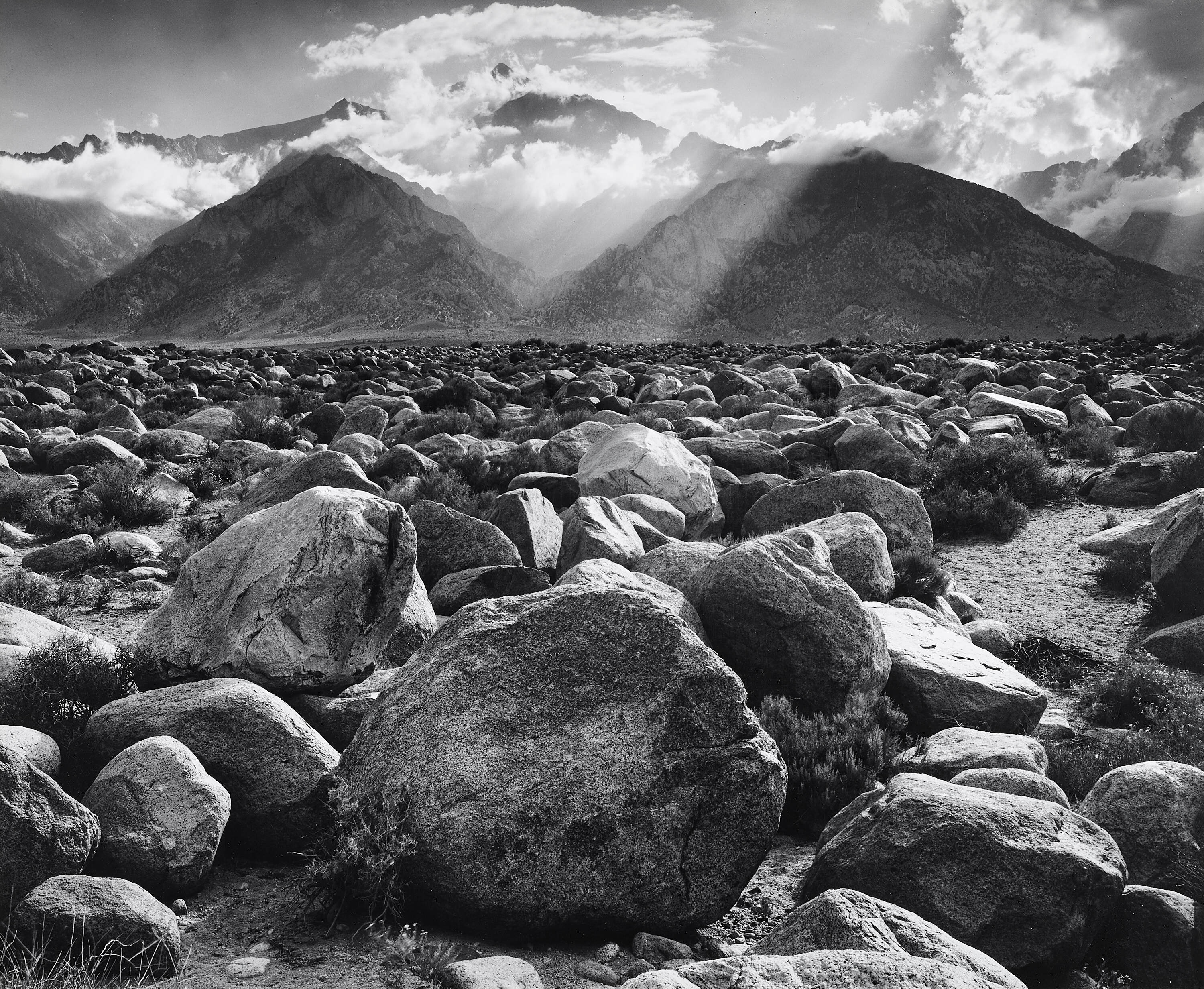 ANSEL ADAMS (1902–1984)- Mount Williamson, from Manzanar, Sierra Nevada, California 1944