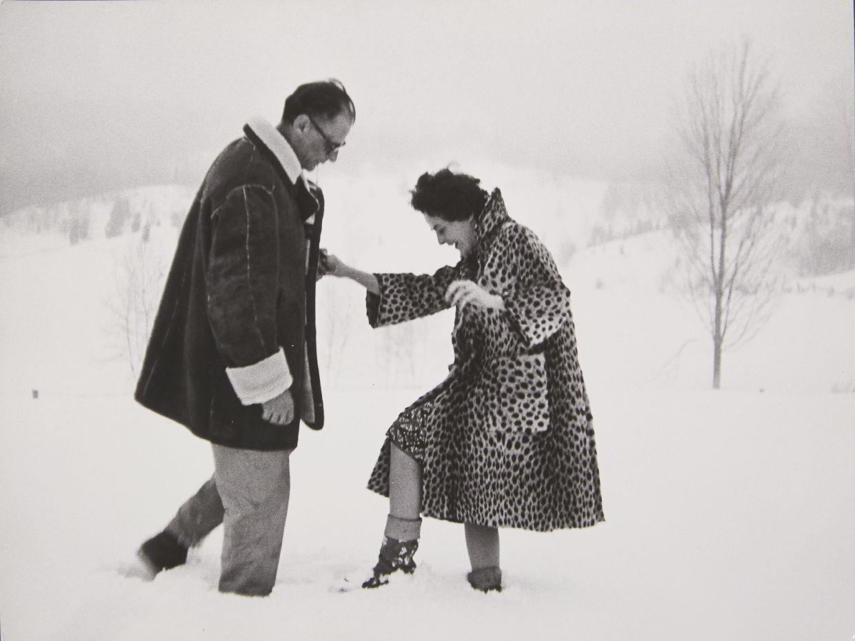 DENNIS STOCK (1928–2010) Arthur Miller & Inge Morath, Roxbury, Connecticut 1962