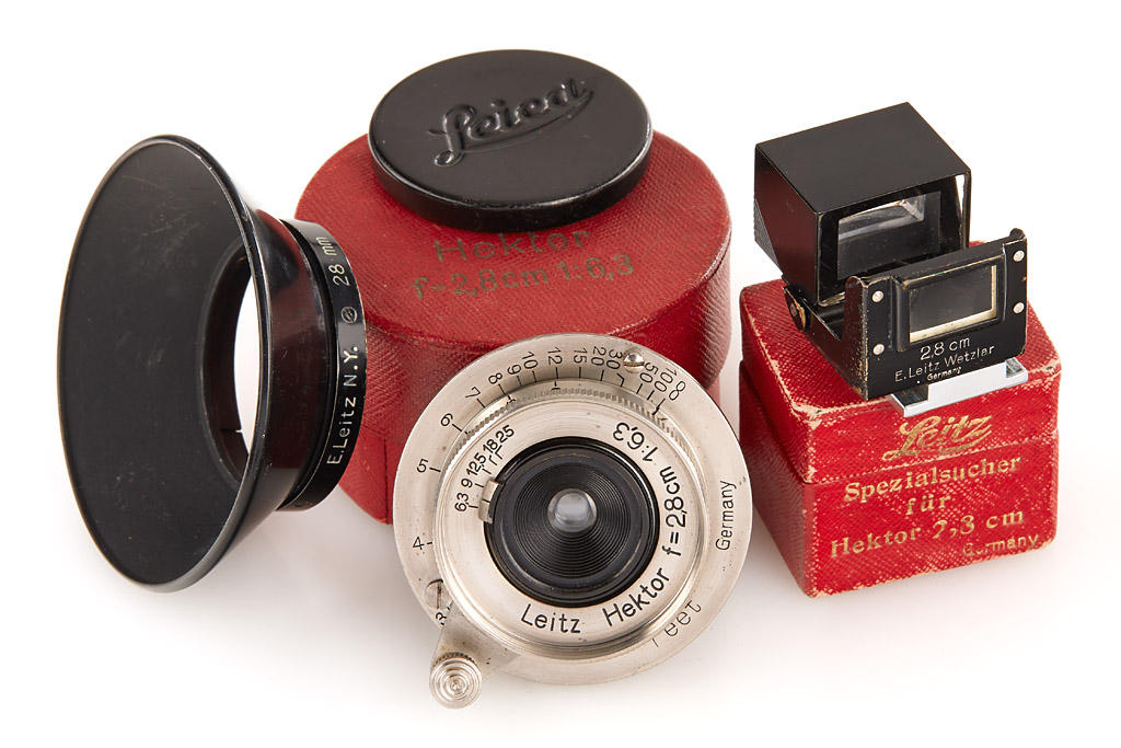 Hektor 6.3/2.8cm nickel set