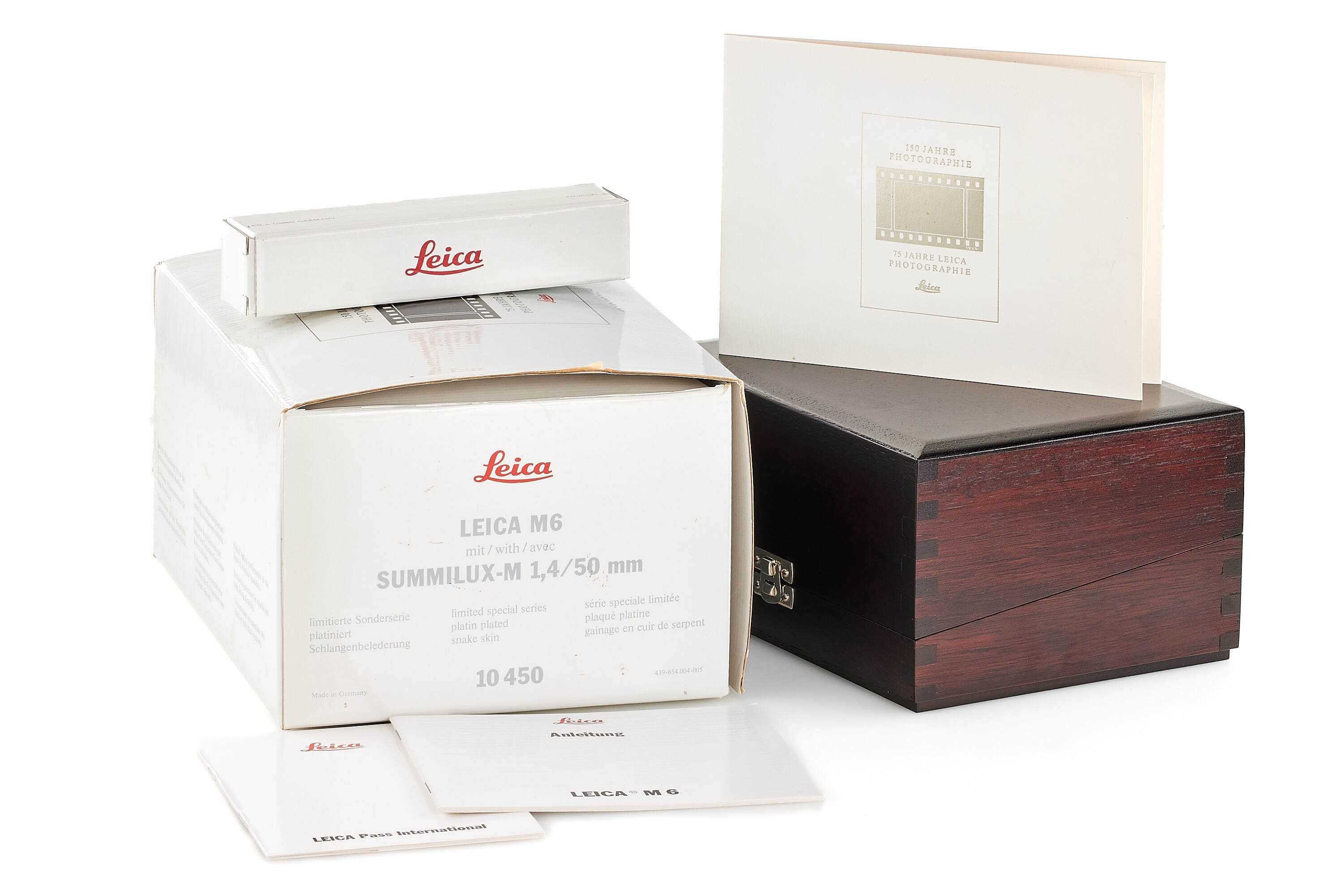 Leica M6 Platin '150 Years' set 10450 *
