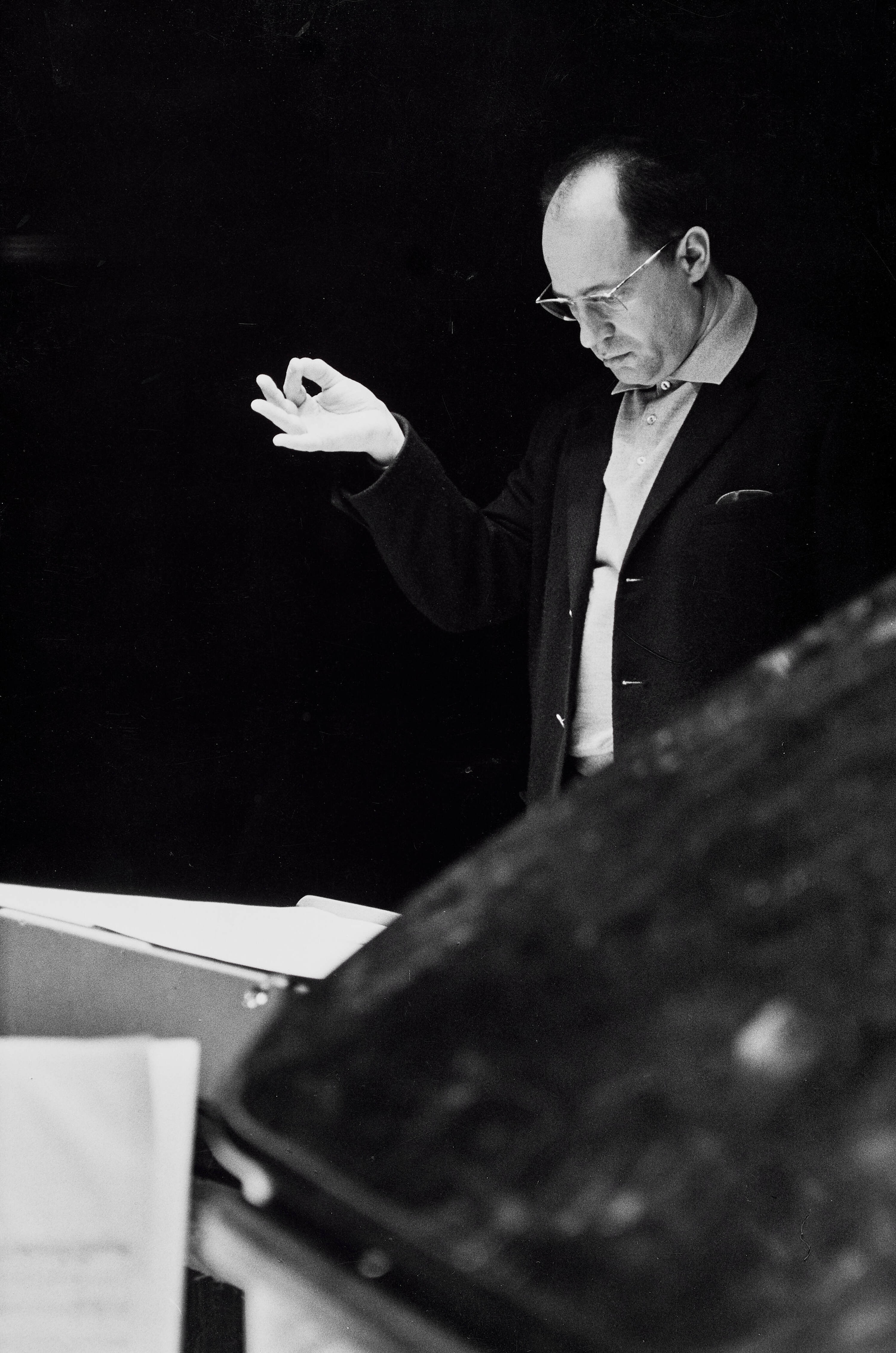 HENRI CARTIER-BRESSON (1908–2004) - Conductor and Composer Pierre Boulez, Paris 1962