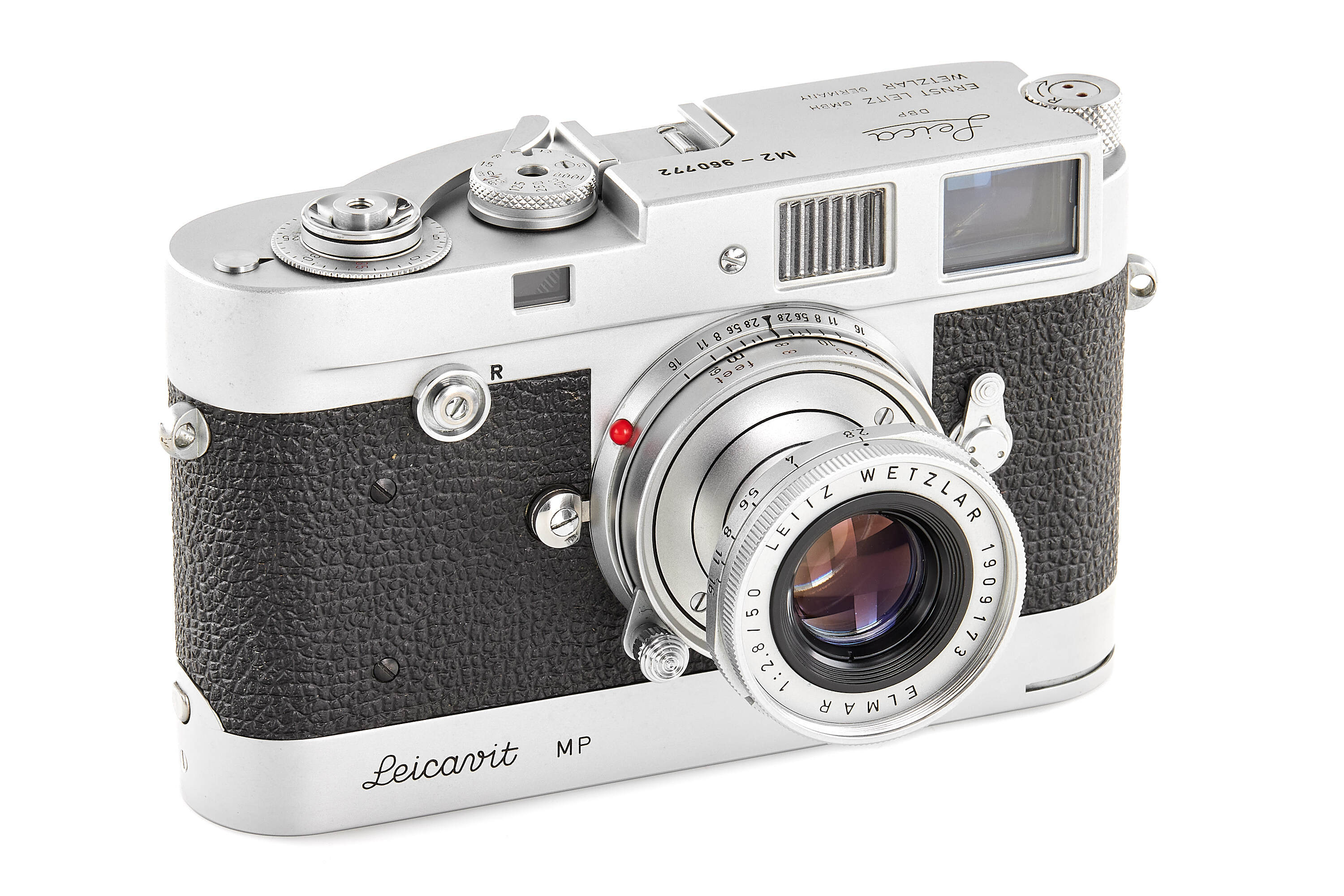 Leica M2 chrome Button Rewind with Leicavit MP *