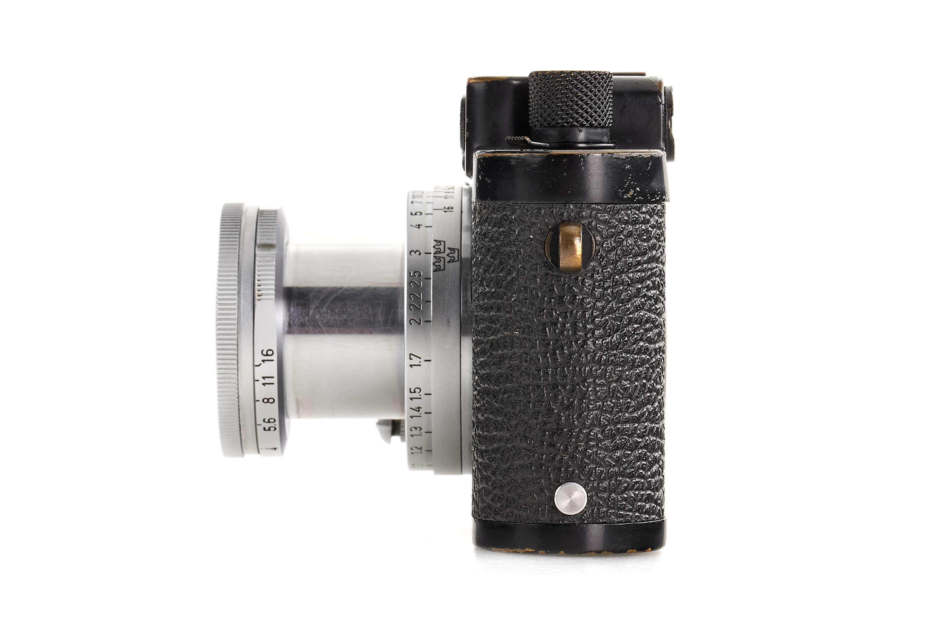 Leica IIIg Black Paint Swedish Army