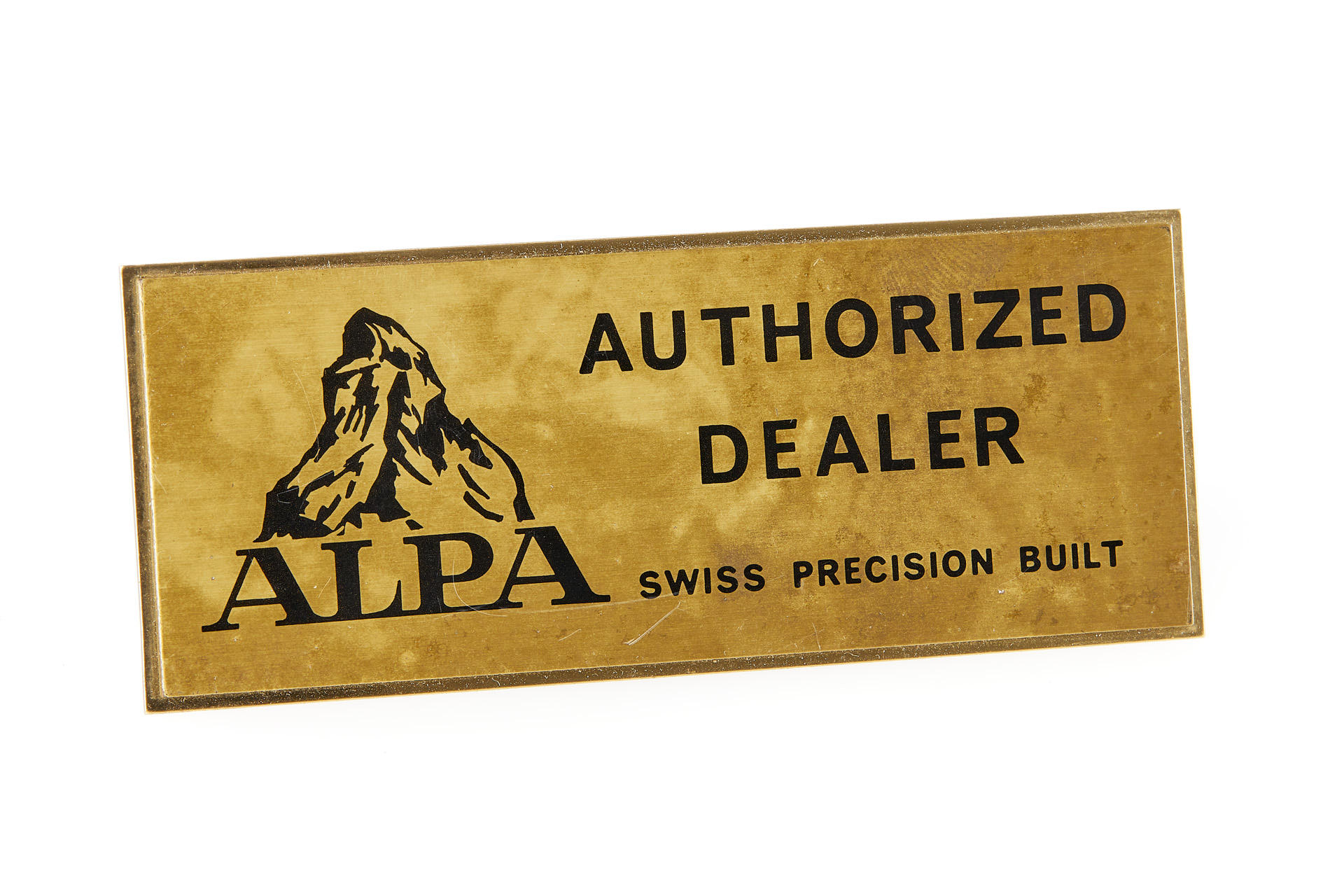 Alpa Dealer Counter Sign Alpa Dealer Counter Sign