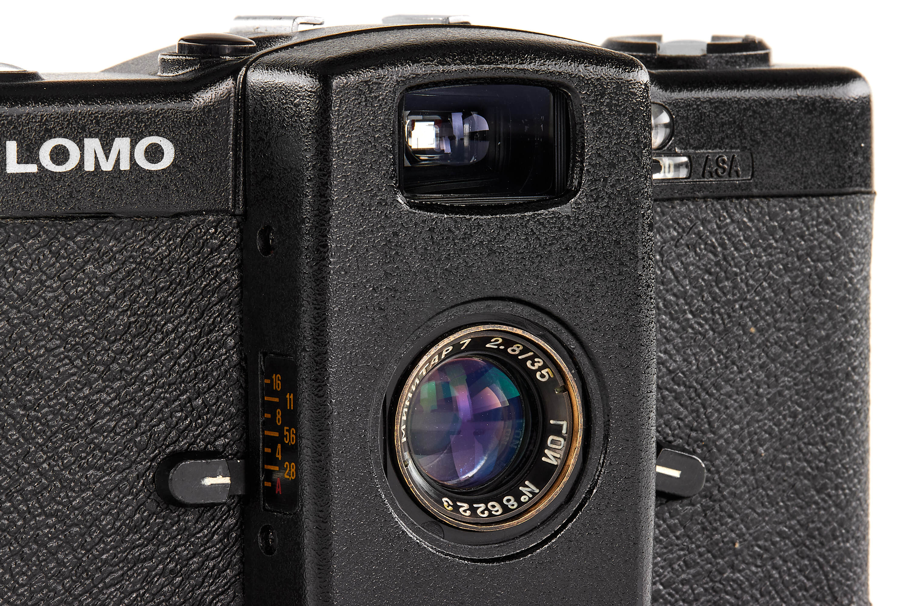 Lomo LC-A with GOI Minitar-7 2.8/35mm prototype