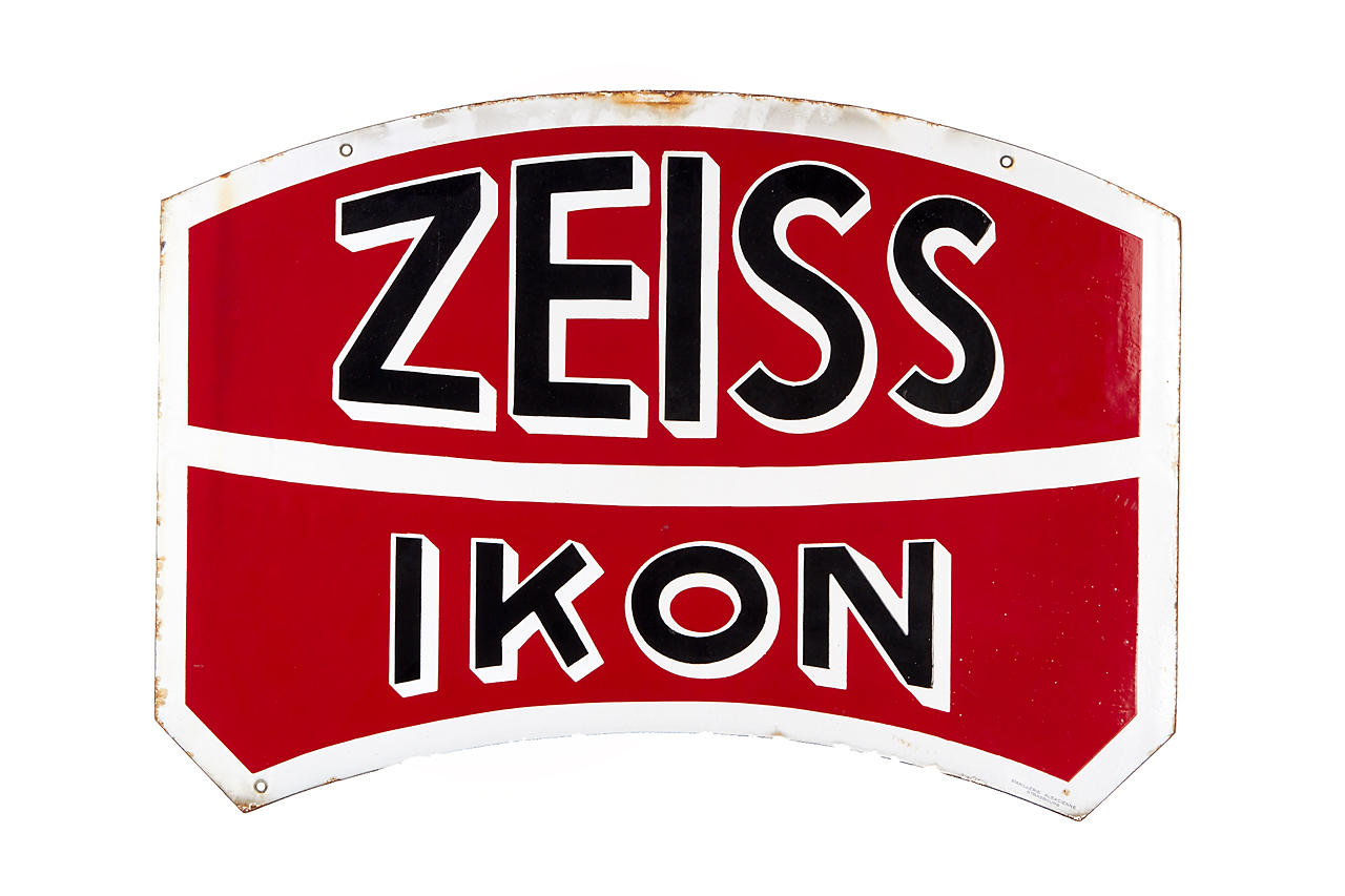Zeiss Ikon Enamel Sign
