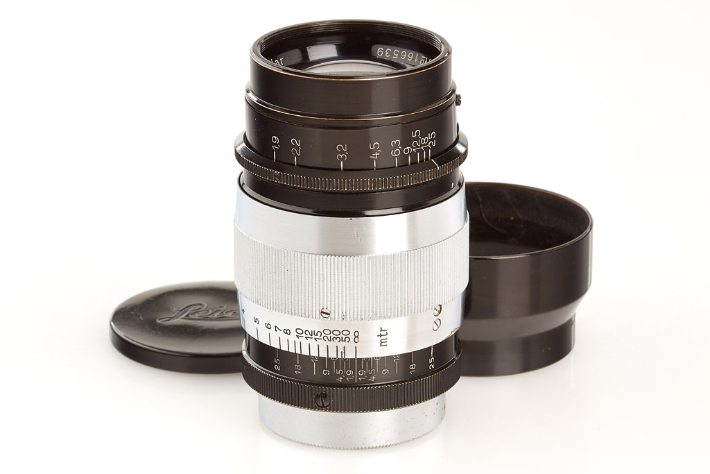 Hektor 1.9/7.3cm black/chrome