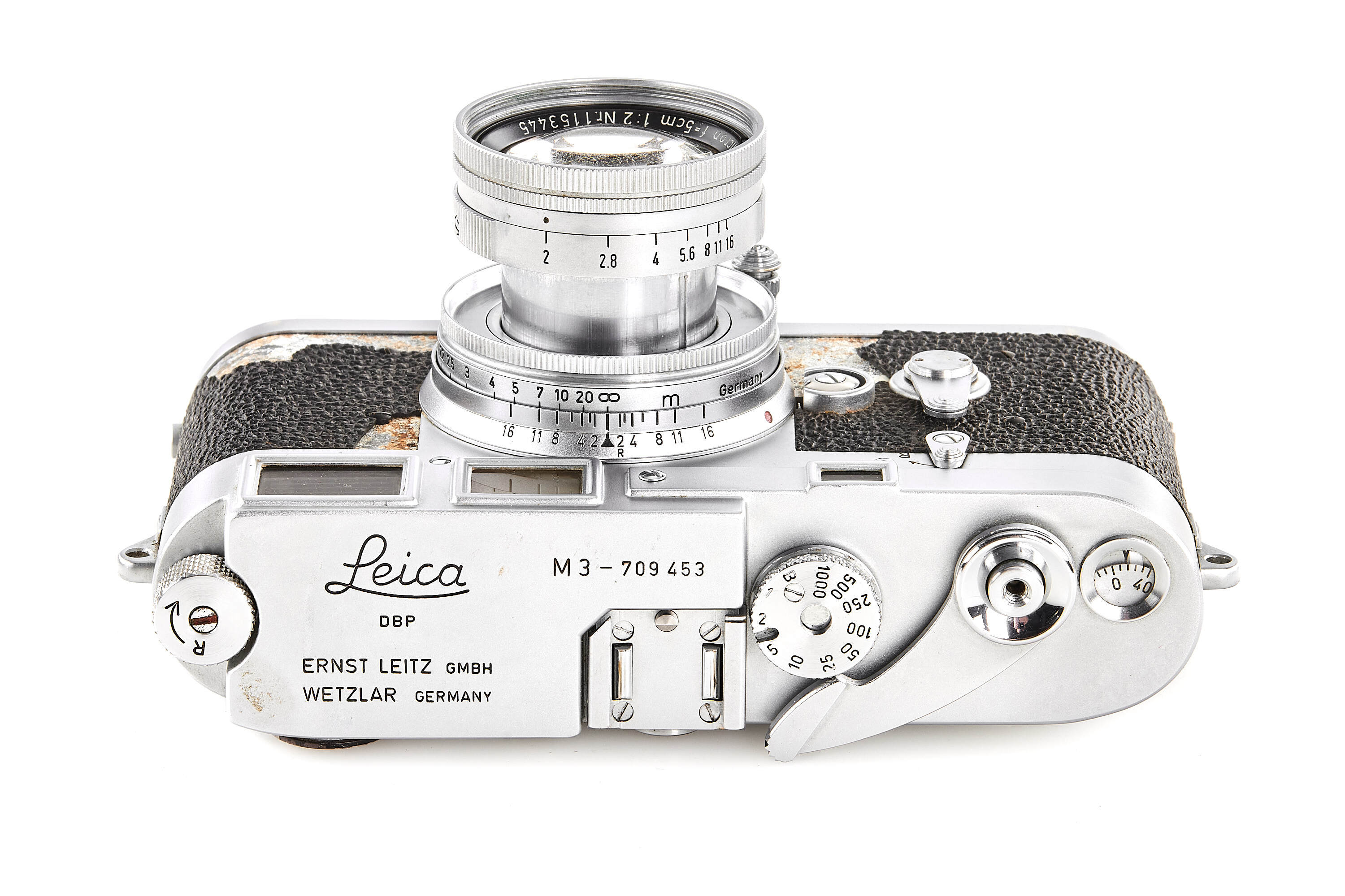 Leica M3 chrome Double Stroke with Summicron 2/5cm *