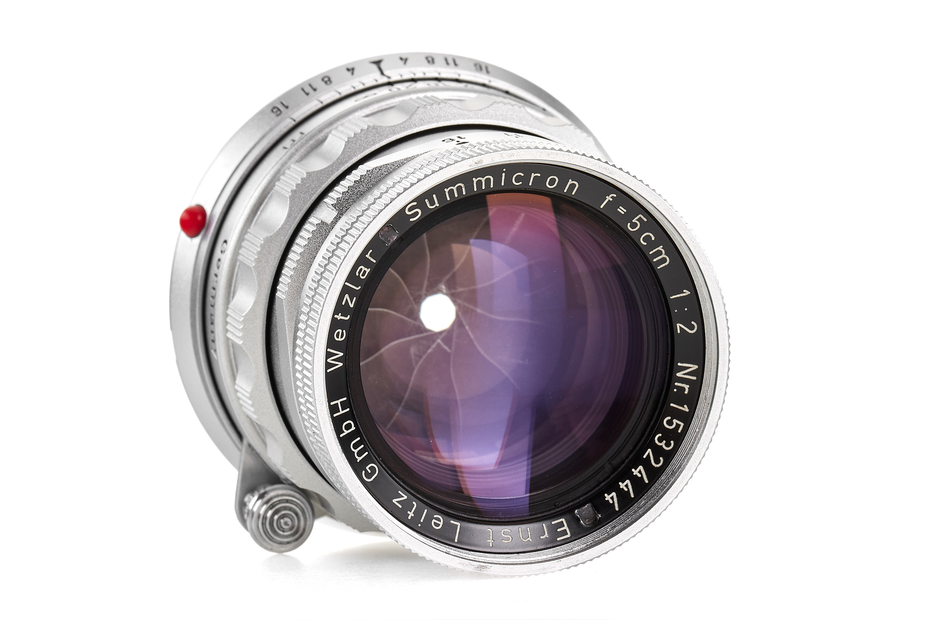 Summicron 2/5cm 11818 chrome plated focusing ring *