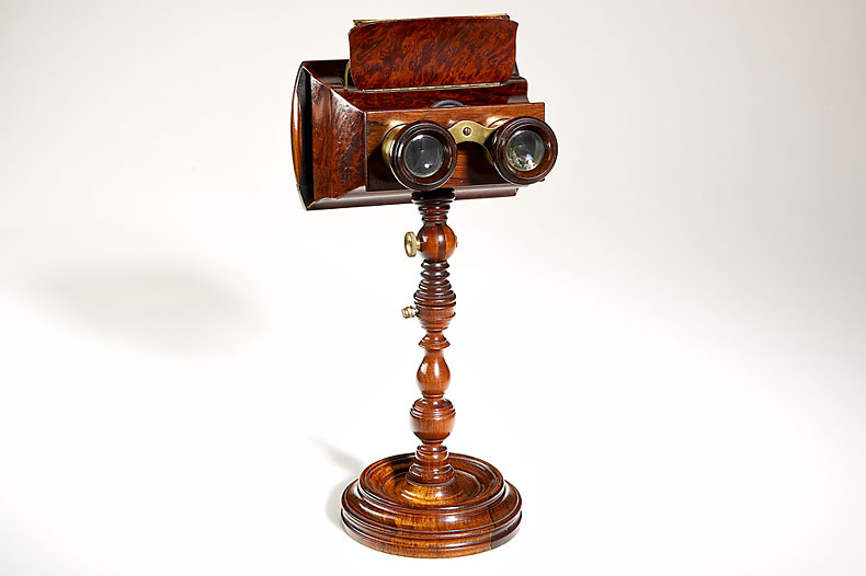 Brewster Type Stereoscope on Stand