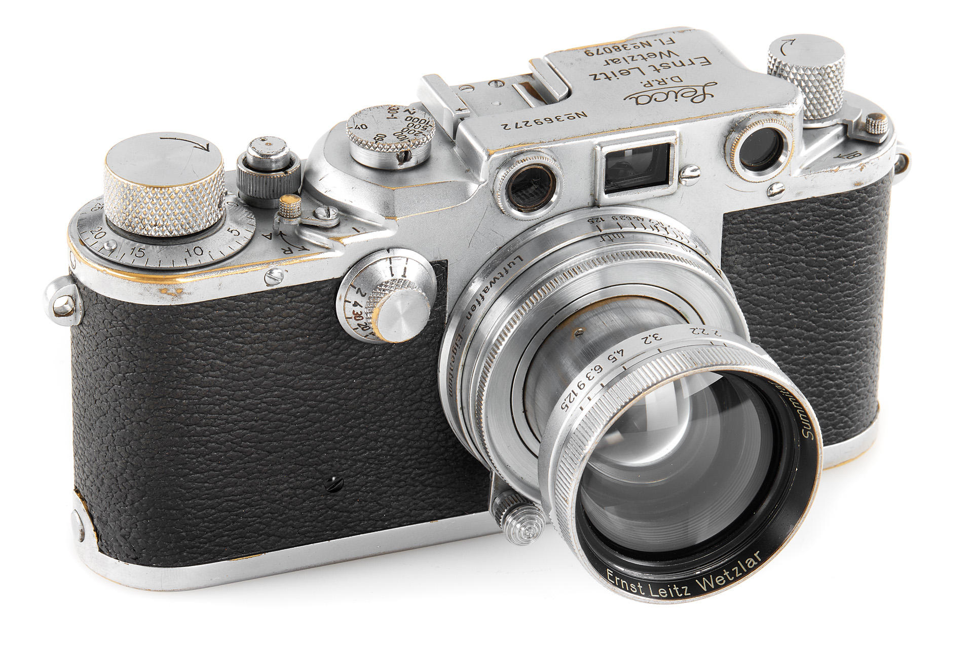 Leica IIIc chrome 'Luftwaffen-Eigentum'