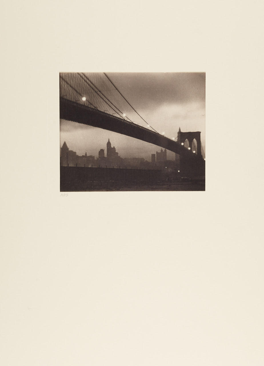KARL STRUSS (1886–1981) Brooklyn Bridge, New York 1912
