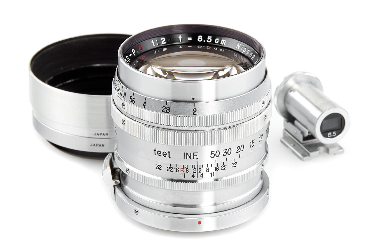 Nippon Kogaku Japan f. Contax 2/8.5cm Nikkor P.C
