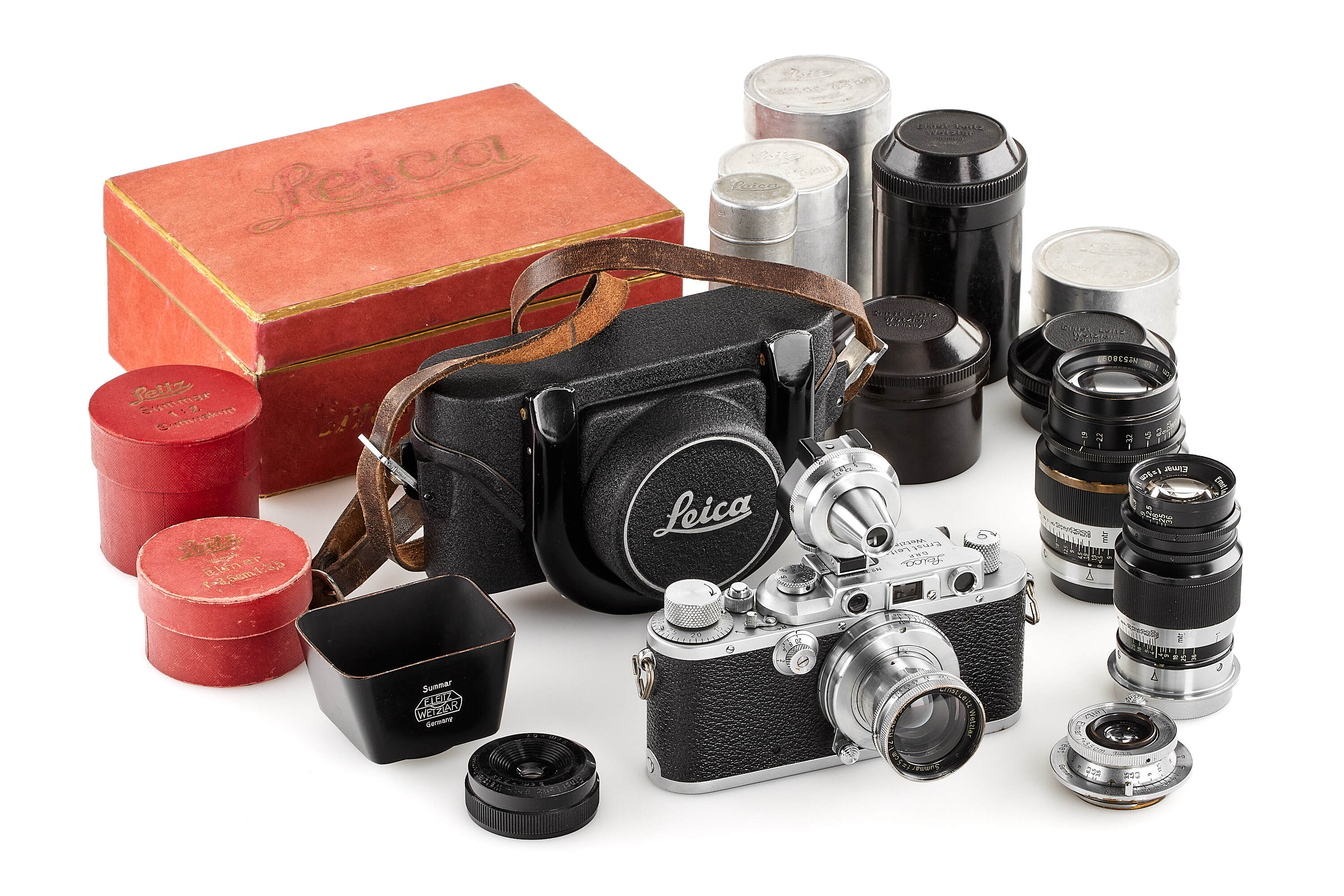 Leica IIIa chrome outfit