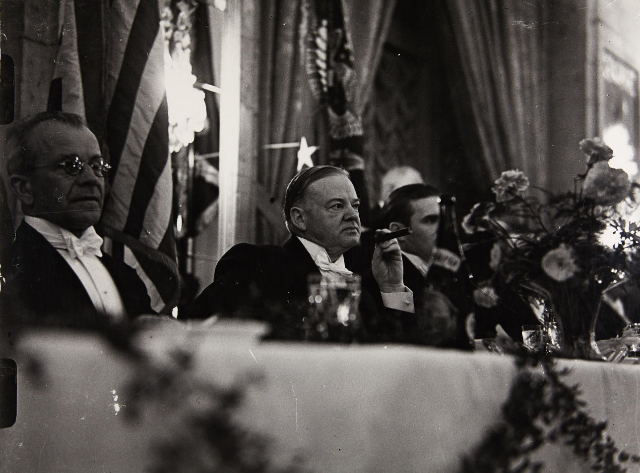 ERICH SALOMON (1886–1944) President Hoover as guest of honor at the annual dinner of the White House Correspondents, March 1932