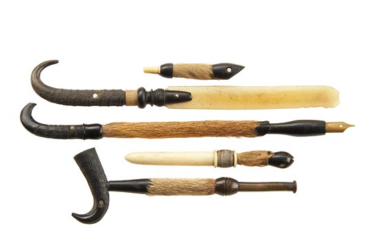 Five 'Goat Hoof' Items with Stanhopes