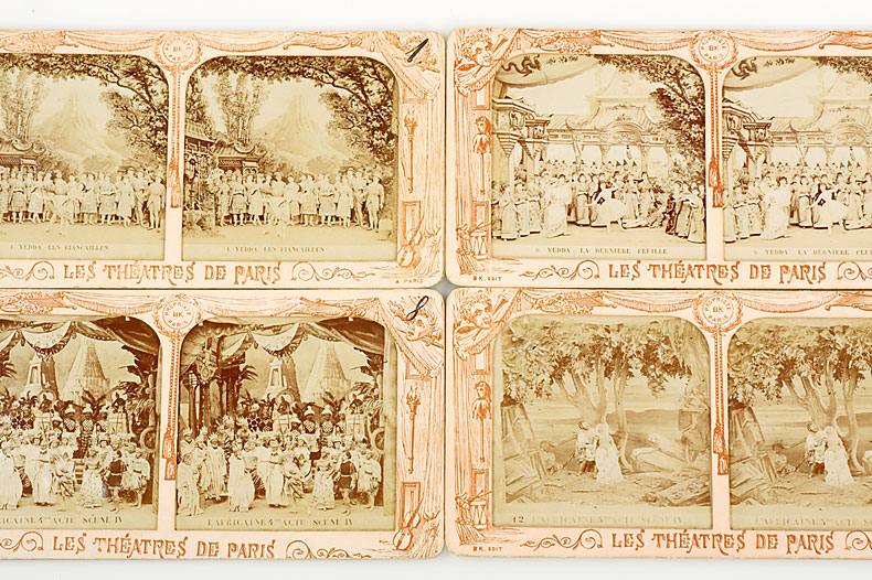 21 Stereographs  'Paris Theater and Opera'
