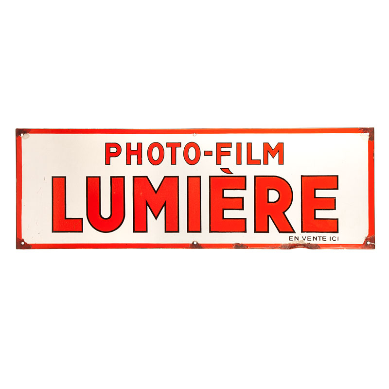 Lumiere Enamel Sign Lumiere Enamel Sign