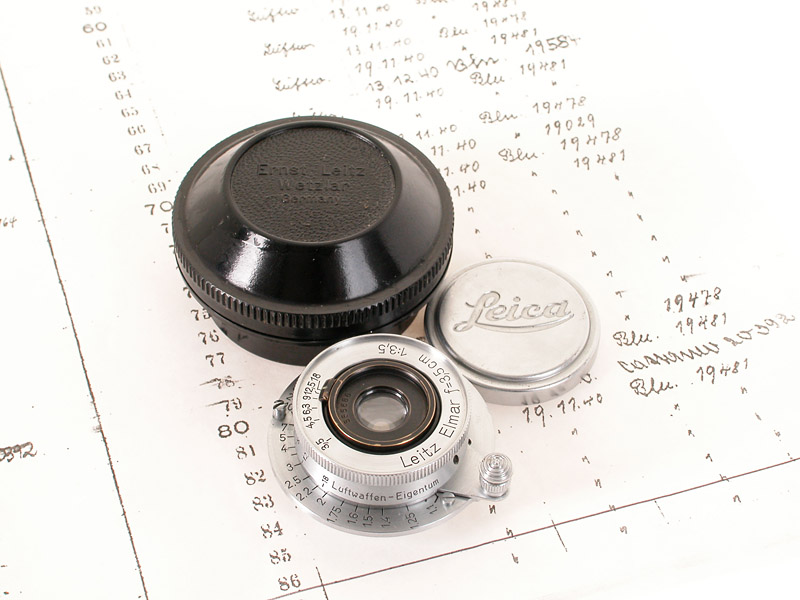 Elmar  3.5/3.5cm Luftwaffen-Eigentum