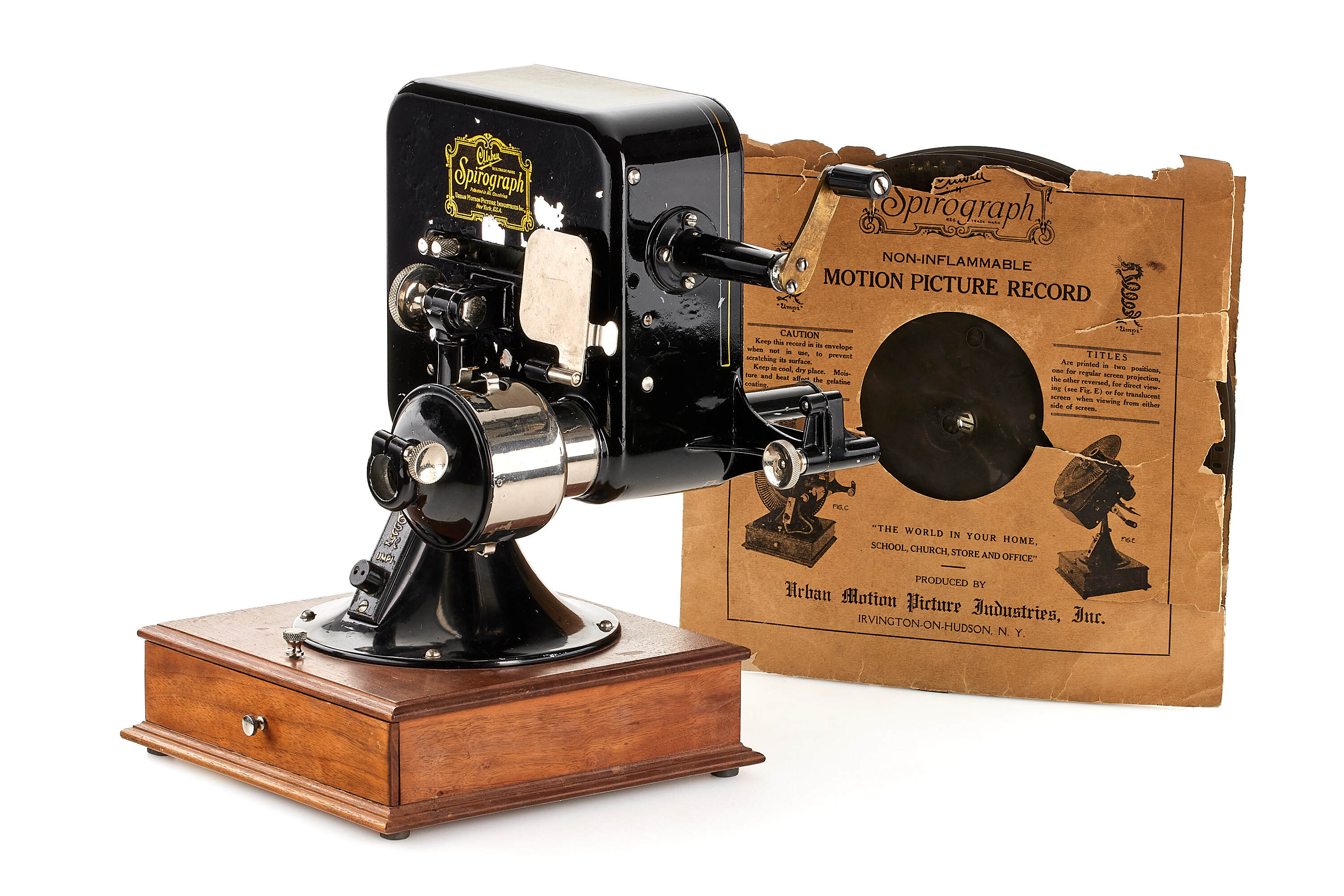 Urban Motion Picture Industries, NY, Spirograph projector *