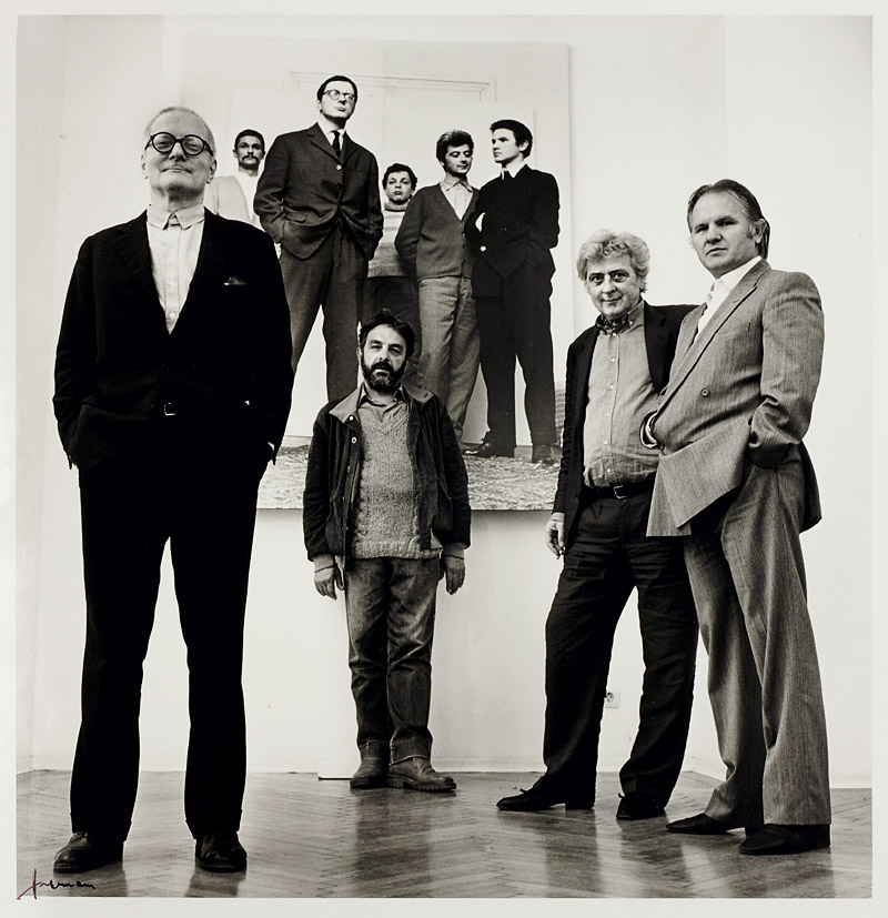 Franz Hubmann (1914–2007), ›Der Jahrgang 1929‹ (Hans Fruhmann, Josef Mikl, Arnulf Rainer, Wolfgang Hutter, Anton Lehmden) & ›30 Jahre später‹