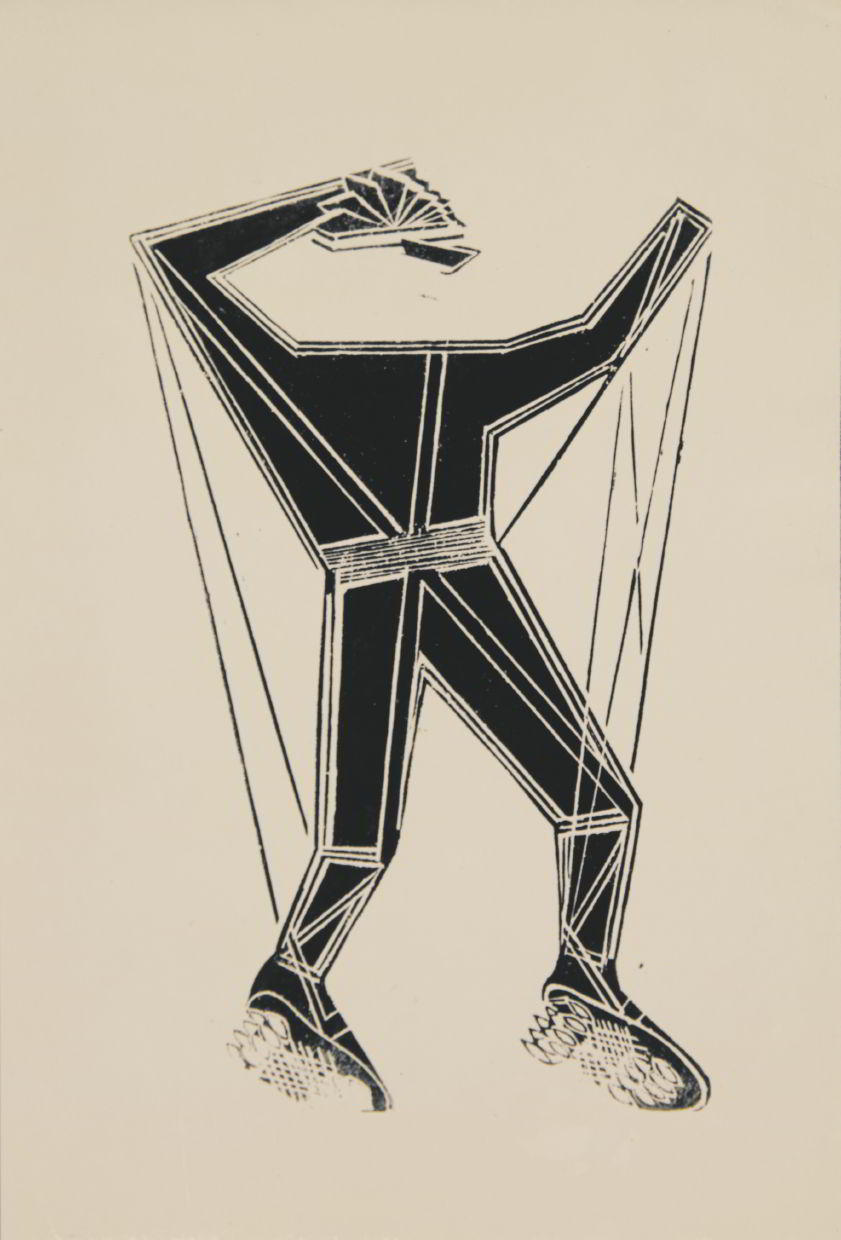 GUSTAV KLUTSIS (1895–1938) Design für Sportkleidung für die Stadt der Zukunft / Design of the sports costume for the city of the future, USSR 1922