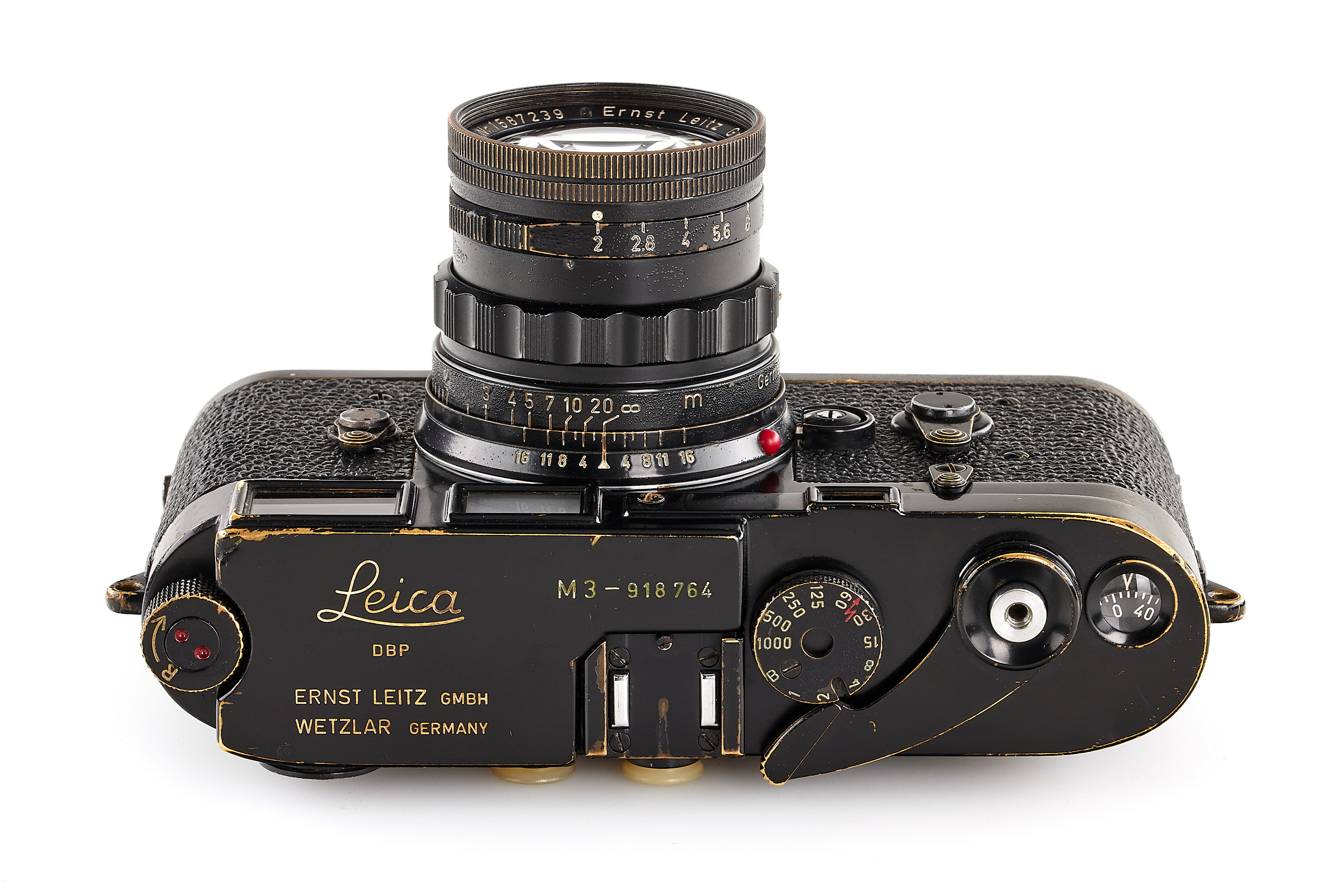 Leica M3 black paint Black Dial *