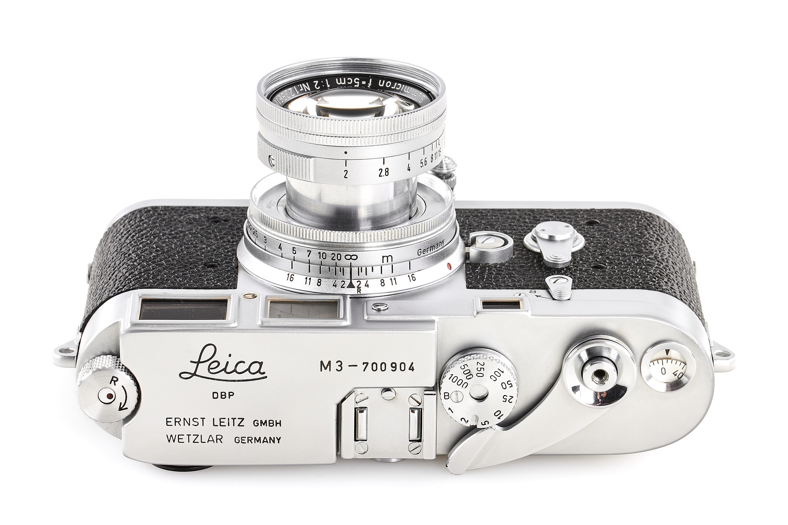 Leica M3 chrome Double Stroke with Summicron 2/5cm *